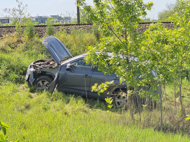 Két személyautó ütközött az 5-ös főúton, Szeged határában