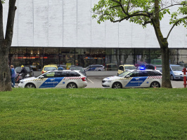 Rendőrök az ALDI-nál