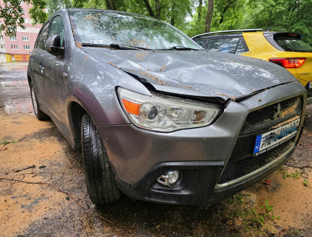 Két autóra dőlt egy fa a Fésű utcában