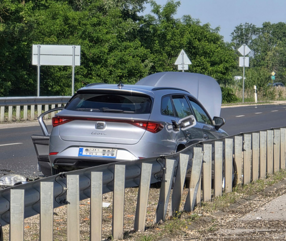 Baleset az 55-ös főúton Szegednél