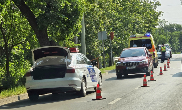 Elütöttek egy gyalogost a Lugas utcában