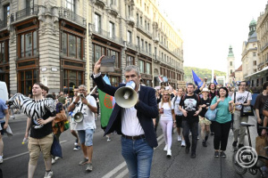 Hadházy Ákos tüntetés