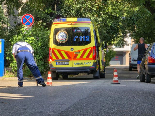 Baleset a Nemes Takács utcában
