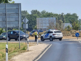 Baleset az 55-ös főúton Domaszék közelében