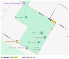 Csatorna javítási munkálatok Kertész utca