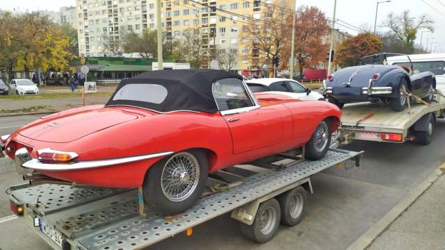 Jaguar XK 140 és Type-E Szegeden