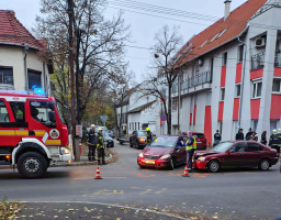 Baleset a Rózsa és a Sándor utca sarkán