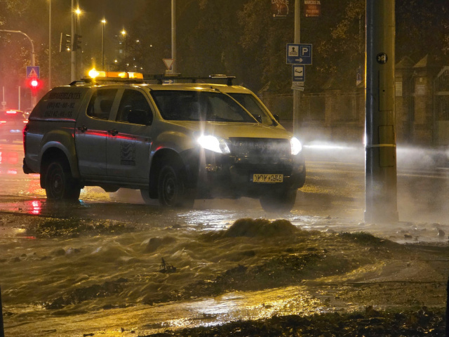 Csőtörés a Temesvári körúton