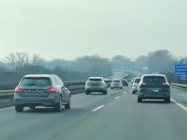 Torlódás az M7-es autópálya elején