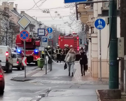 Tűzoltók a Kálvária sugárúton