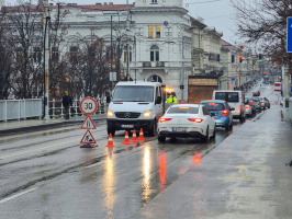 Kátyúzás a Belvárosi hídon