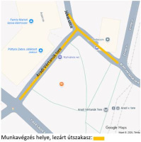 Vízvezeték-rekonstrukció Aradi Vértanúk tere