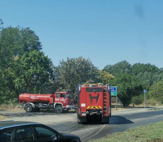 Terület ég a Kálvária sugárút mellett