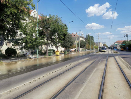 Csőtörés a Kossuth Lajos sugárúton