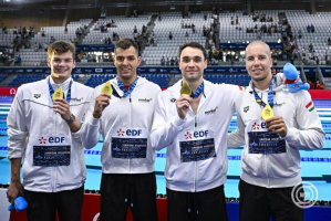 Vizes Eb - Országos csúccsal aranyérmes a 4x100 méteres férfi gyorsváltó