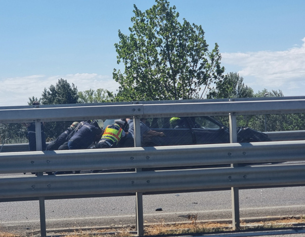 Baleset az M43-as autópályán
