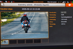 Gyorshajtó motoros