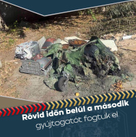 Felgyújtott kuka