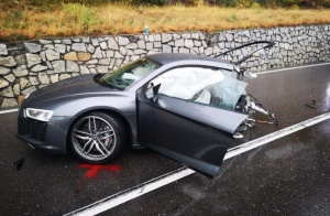 Audi R8 baleset