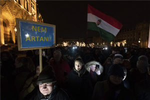 Kormányellenes tüntetés Budapesten