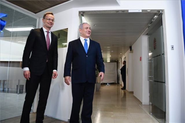 Szijjártó Péter és Benjámin Netanjahu magyar külgazdasági képviseletet nyitott Jeruzsálemben
