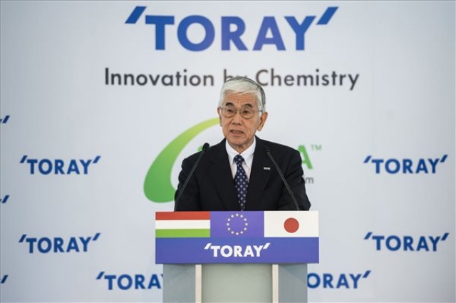 A japán Toray 127 milliárdos beruházása Nyergesújfalun