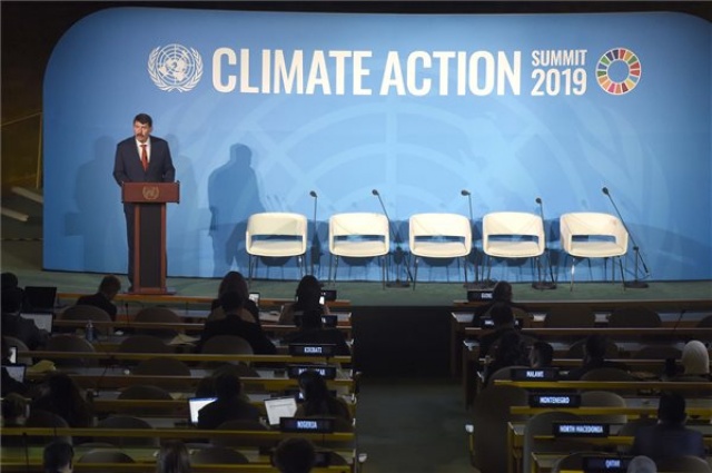 ENSZ-klímacsúcs - Áder János felszólalt a csúcsértekezleten 