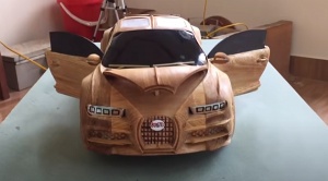 Bugatti-Chiron-Wooden-Art