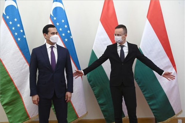 Szijjártó Péter fogadta az üzbég miniszterelnök-helyettest, befektetési és külkereskedelmi minisztert