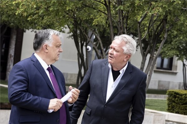 Orbán Viktor fogadta a német Rheinmetall AG autó- és védelmi ipari cégcsoport elnökét
