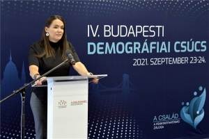 Novák Katalin sajtótájékoztatója a IV. Budapesti Demográfiai Csúcsról 