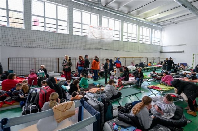 Ukrajnai háború - Ukrajnából érkezett menekültek egy tiszabecsi szálláshelyen 