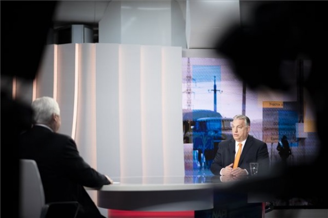 Orbán Viktor interjút adott a Hír TV-nek 