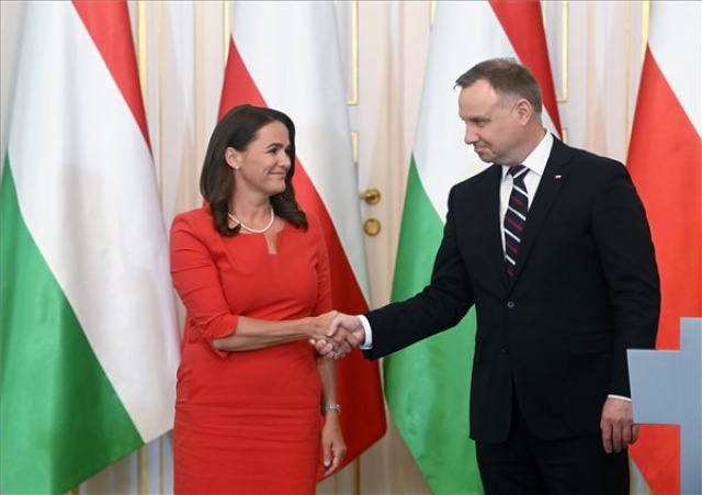 Novák Katalin látogatása Varsóban