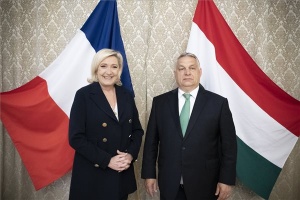 Orbán Viktor és Marine Le Pen találkozója Párizsban