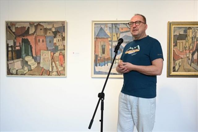 Mohy Sándor festményeiből nyílt kiállítás Sepsiszentgyörgyön