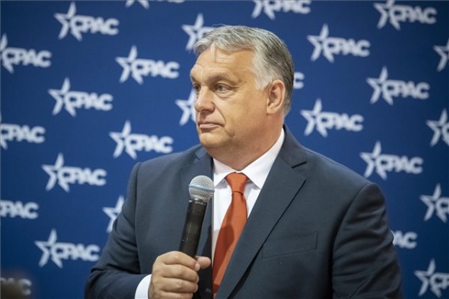Orbán Viktor már a CPAC helyszínén