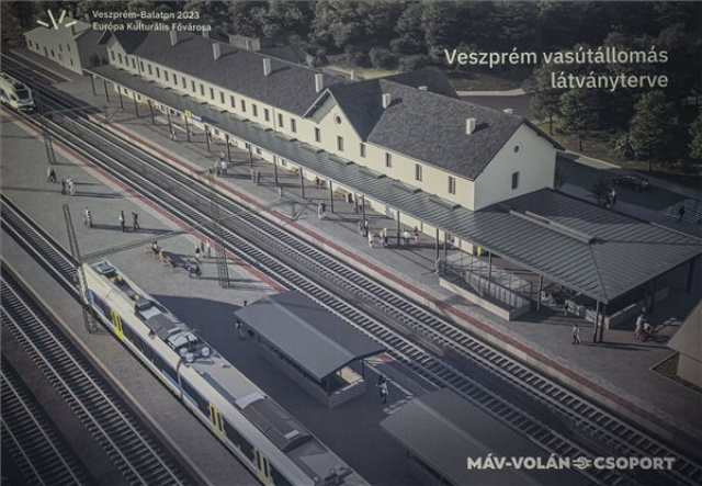 Európa Kulturális Fővárosa - Megújul a veszprémi vasútállomás több mint egymilliárd forintból