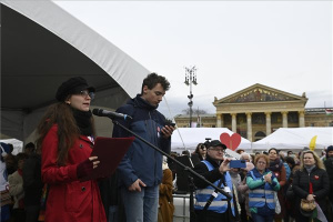 Március 15. - Az oktatás fejlesztéséért demonstráltak Budapesten