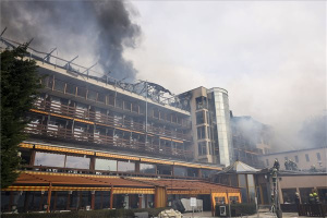 Tűz ütött ki a visegrádi Hotel Silvanusban