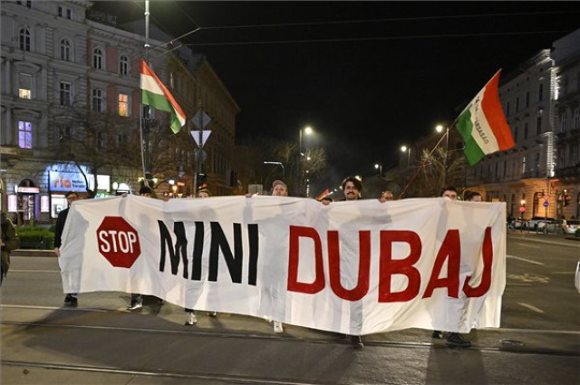 A Szikra Mozgalom demonstrációja Budapesten